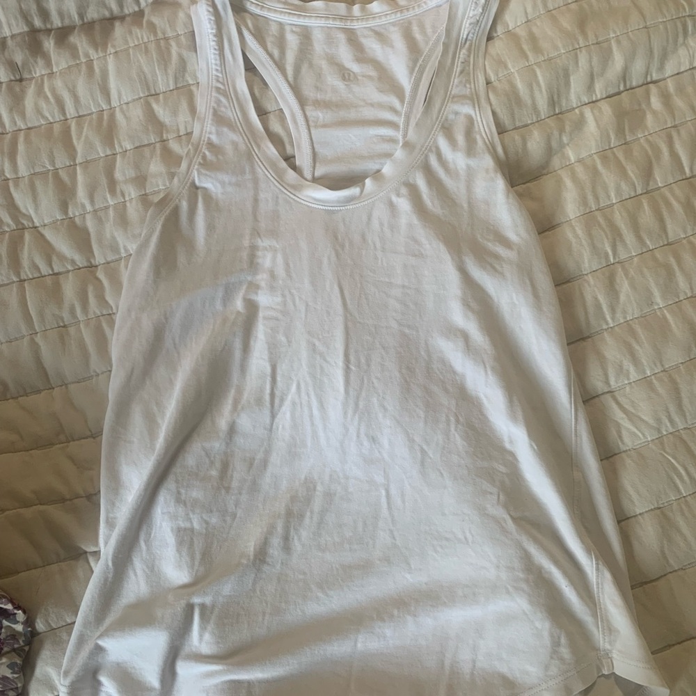 White Lululemon tank